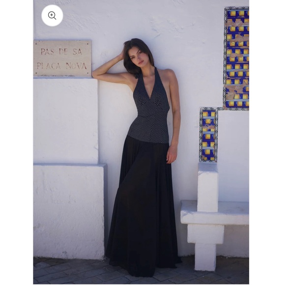 Set Studio Rosalia Maxi Dress - Polka Dot Black - Picture 10 of 10